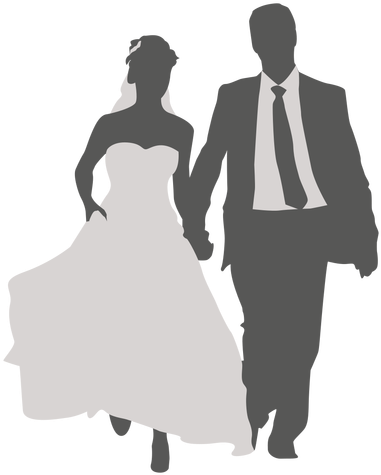Wedding Couple Walking Silhouette 2 By Vexels - Wedding Man And Woman Png (512x512)
