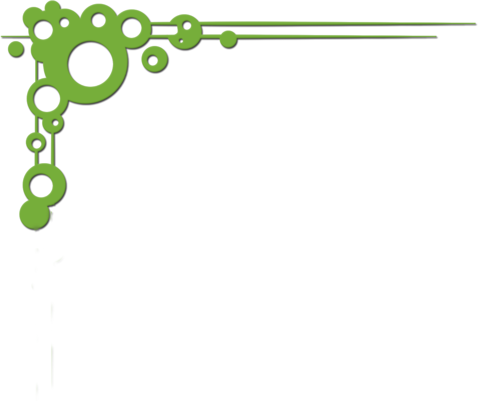 Corner Border Design Green (1714x1714)