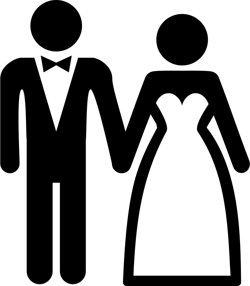 Png File - Wedding Icon Vector Png (854x980)