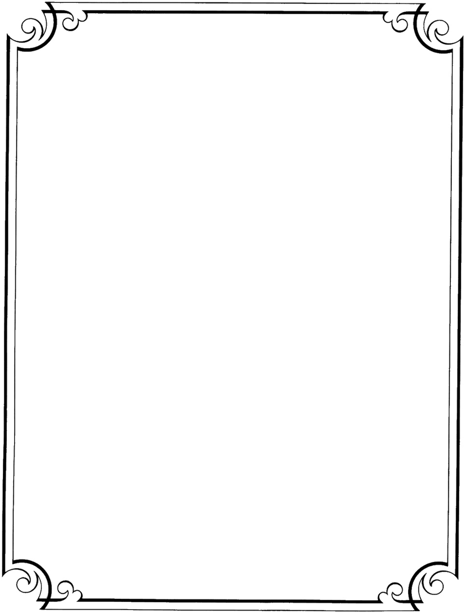 Wedding Save Date Templates Free Flower Border Line - Double Banjo Bluegrass Spectacular (972x1274)