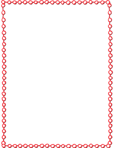 Circle Red - Heart Border Clipart (369x480)