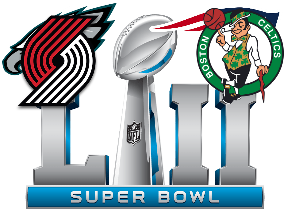 2017 18 Regular Season Record Portland Trail Blazers - 2018 Super Bowl Logo (952x695)