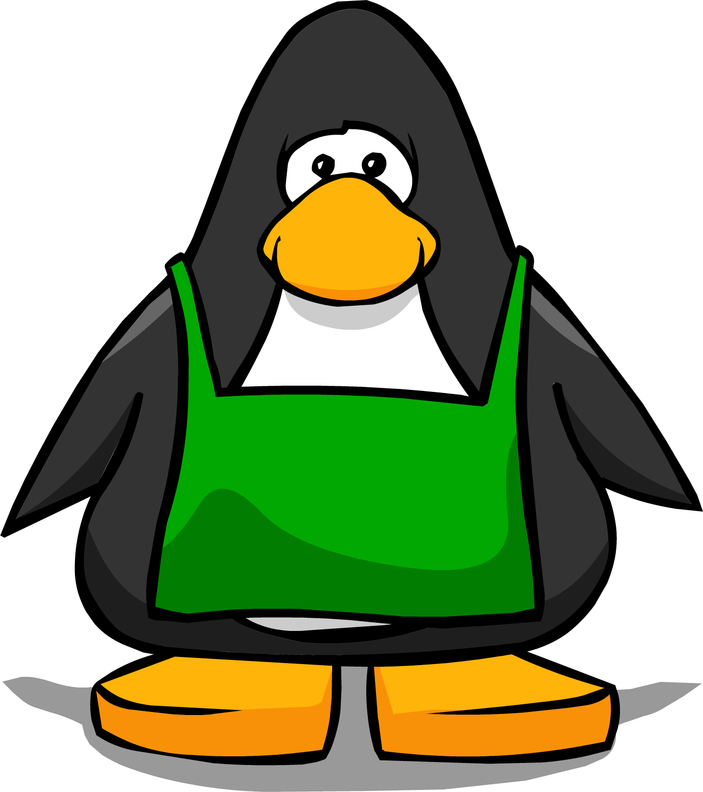 Coffee Apron From A Player Card - Club Penguin Black Belt (1380x1554)