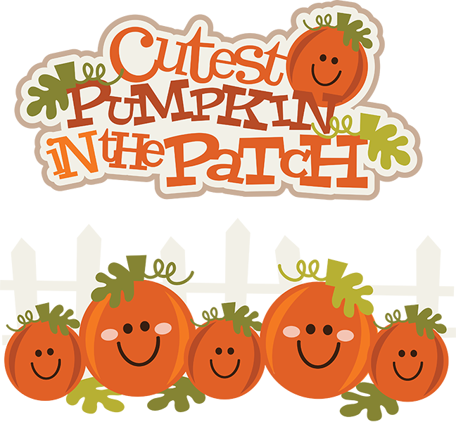 Fall Clipart Pumpkin Picking - Cutest Pumpkin In The Patch (648x600)
