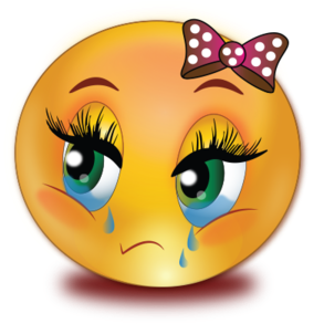Sad Crying Girl - Girl Smiley Thumbs Up (384x384)