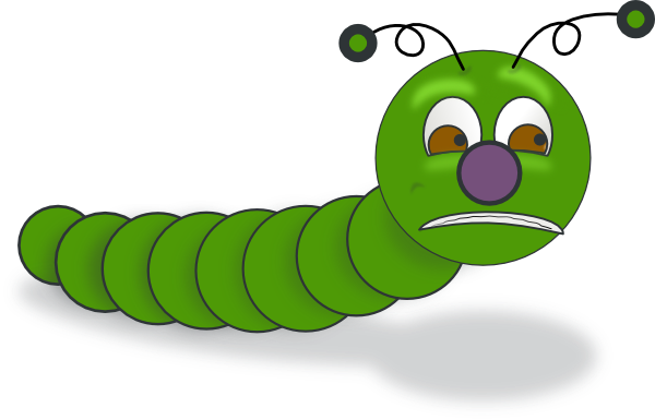 Caterpillar Clip Art - Worm Clip Art (600x385)