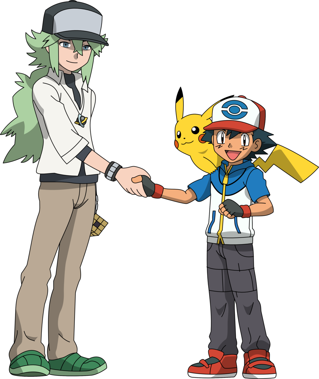Ash 10 Years Old 5ft Tall - Pokemon N And Ash (1024x1217)