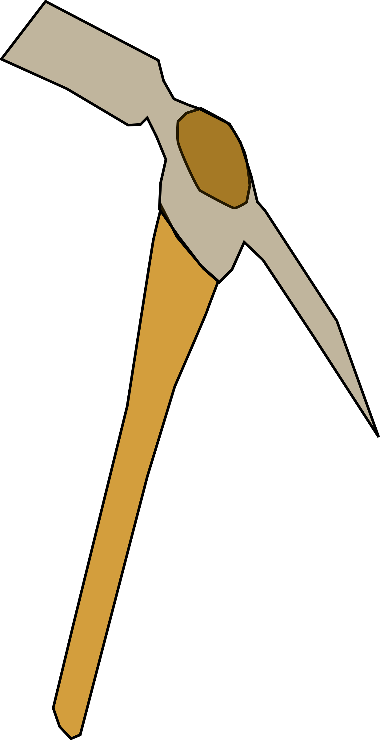 Pick Axe Clip Art - Picks Clipart (1235x2400)