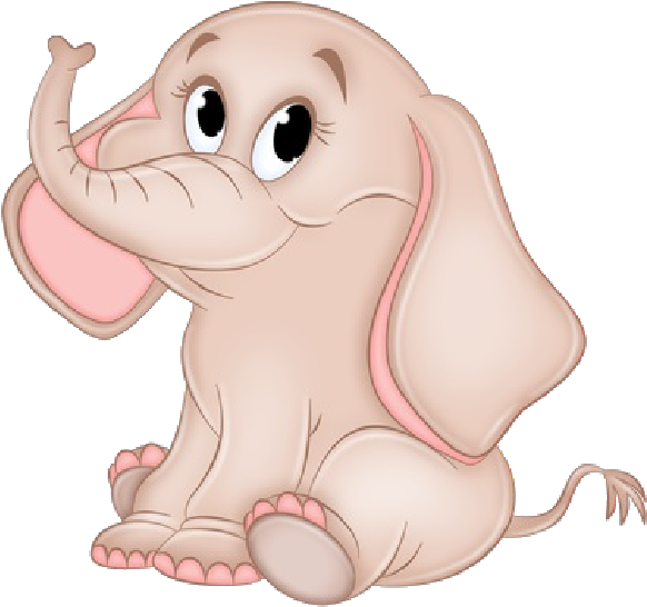 Funny Baby Elephant Images Cliparts - Funny Cartoon Baby Elephant (600x600)