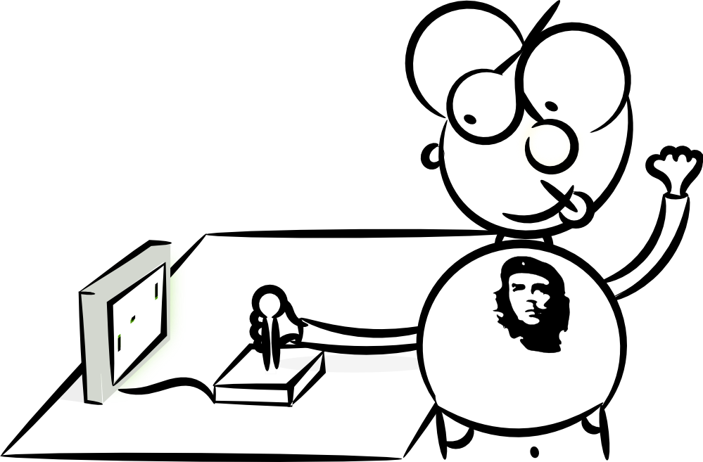 Gamer Black White Line Art 555px 50 - Coloring Book (999x657)