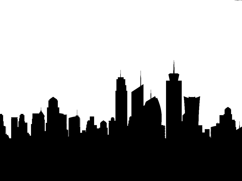 New York City London Silhouette Skyline Clip Art - New York City London Silhouette Skyline Clip Art (1000x750)