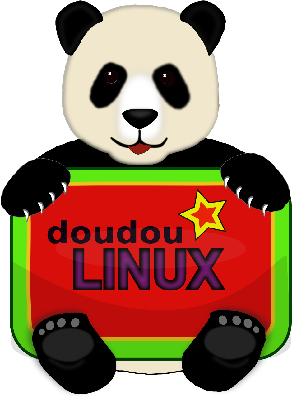 Geek Linux Doudou Logo Contest Black White Line Art - Geek Linux Doudou Logo Contest Black White Line Art (999x1362)
