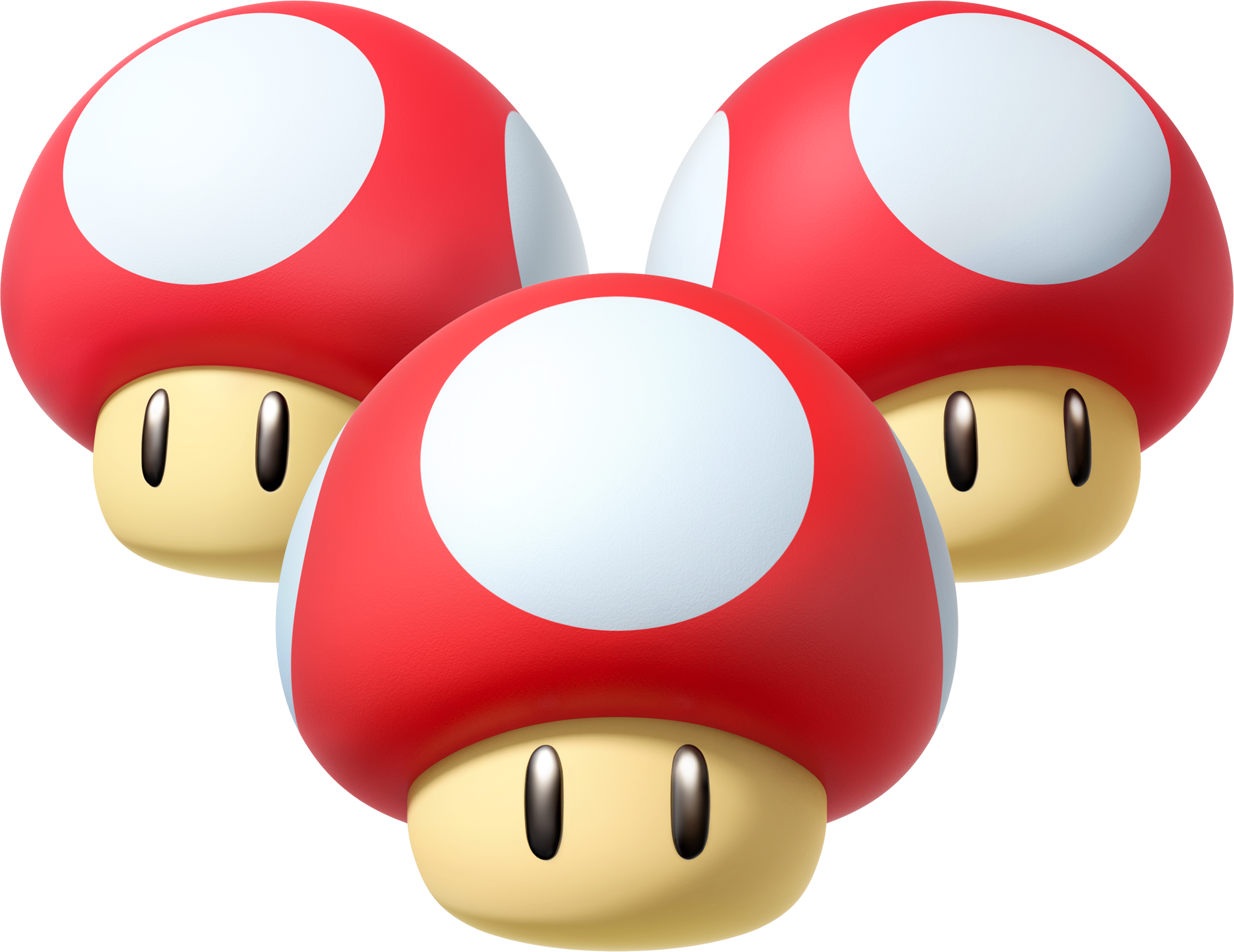 Triple Mushrooms - Mario Kart 8 Mushroom (1976x1525)
