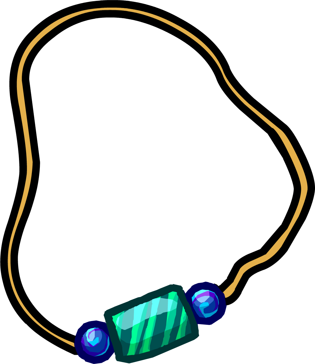 Jade Necklace - Club Penguin Necklace (1027x1186)