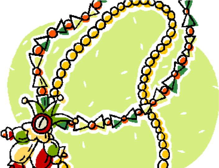 African Jewelry Making Workshop With Pamela Isaac - Mardi Gras Beads Clip Art (720x540)