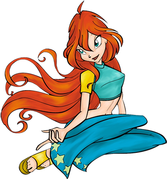Winx Bloom On Winx Club Especial Da Minha Diva Bloom - Winx Club Png Bloom (350x376)