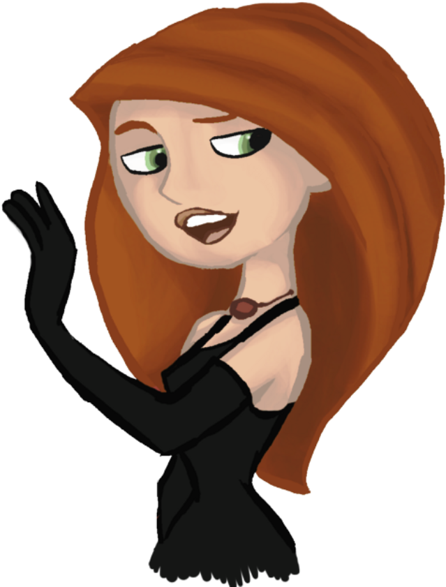 Painting Of Kim Possible-ad143 - Spy Cartoon Girl Png (768x847)