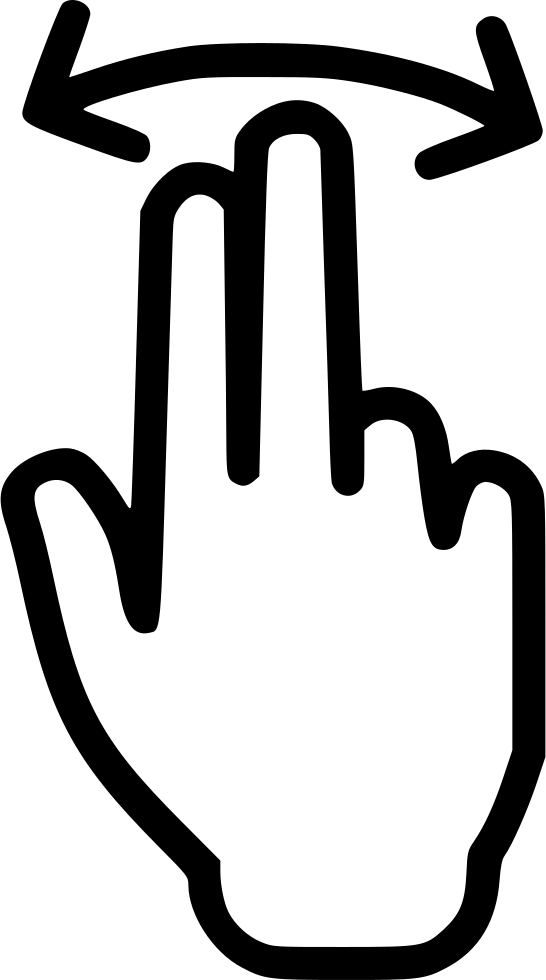 Png File - Hand Swipe Clipart (546x980)