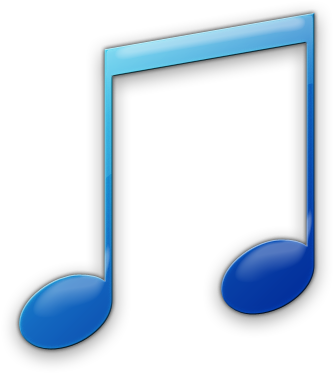 Light Blue Clipart Music Note - Icon (420x420)