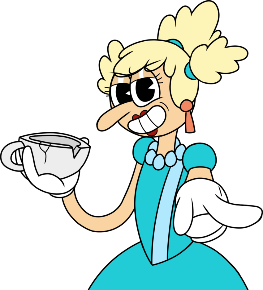 Break A Legnah, Break Two By Deaththeponyse - Cuphead Sally Stage Play (850x940)