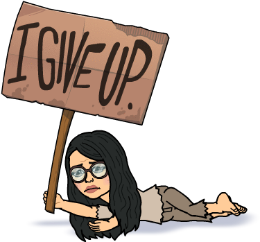 Never Give Up Don't Give Up On Yourself Or Your Looks - Bitmoji Avatars (398x398)