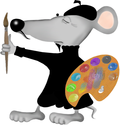 Rat Painting By Dasterion - Painting (413x428)