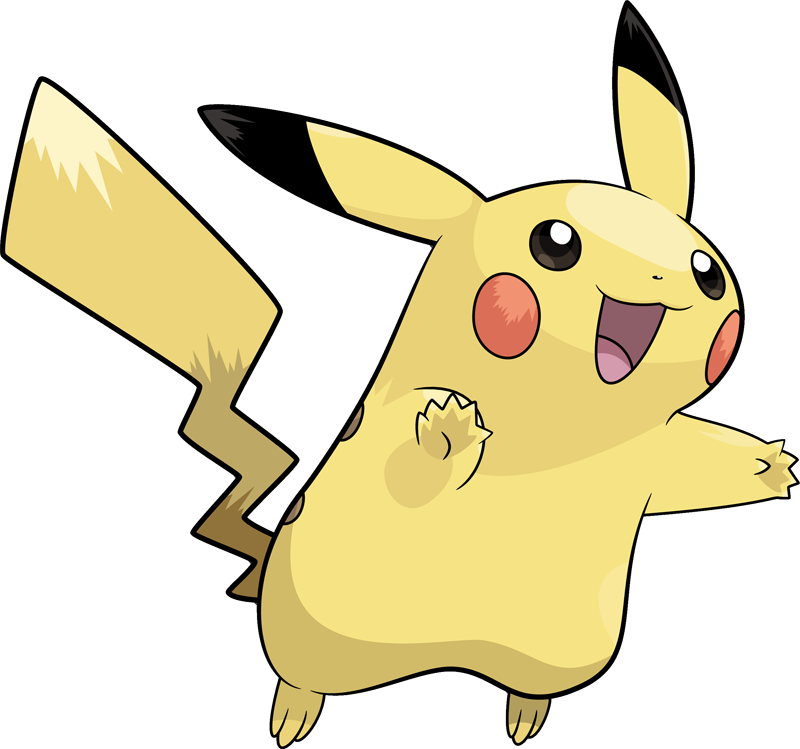 Pikachu Clipart Pokemon - Pikachu ]\ (800x749)