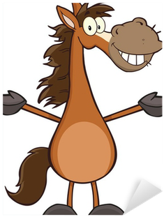 Smiling Horse Cartoon Mascot Character With Open Arms - Day Planner Kids Edition: Day Planner Small Size 5x8 (400x400)