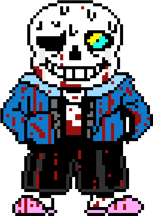 If We Were Really Friends You Won't Come Back - Sans Pixel Bad Time (580x770)