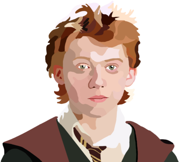 Ron Weasley Digital Painting By Whovianpoprocks - Computer Graphics (600x539)