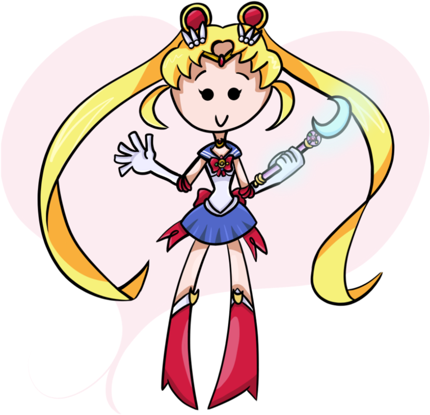 Little Sailor Moon By Amaranthstar - Cartoon (894x894)