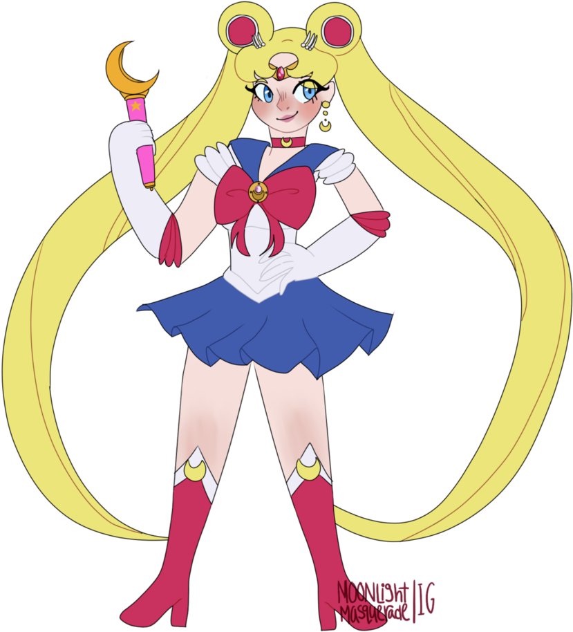 Sailor Moon By Cinderpeltscandy - Cartoon (859x929)