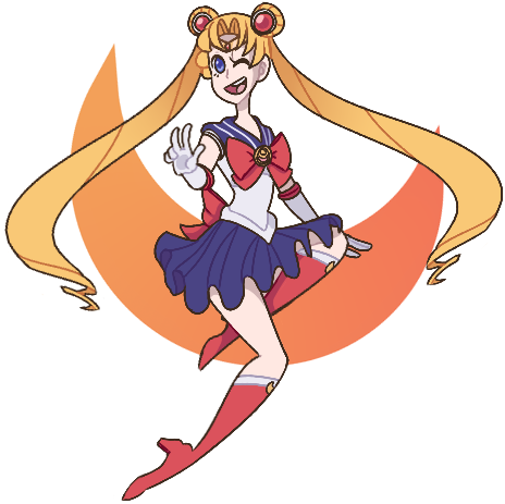 Sailor Moon By Anon-adoptables - Cartoon (464x463)