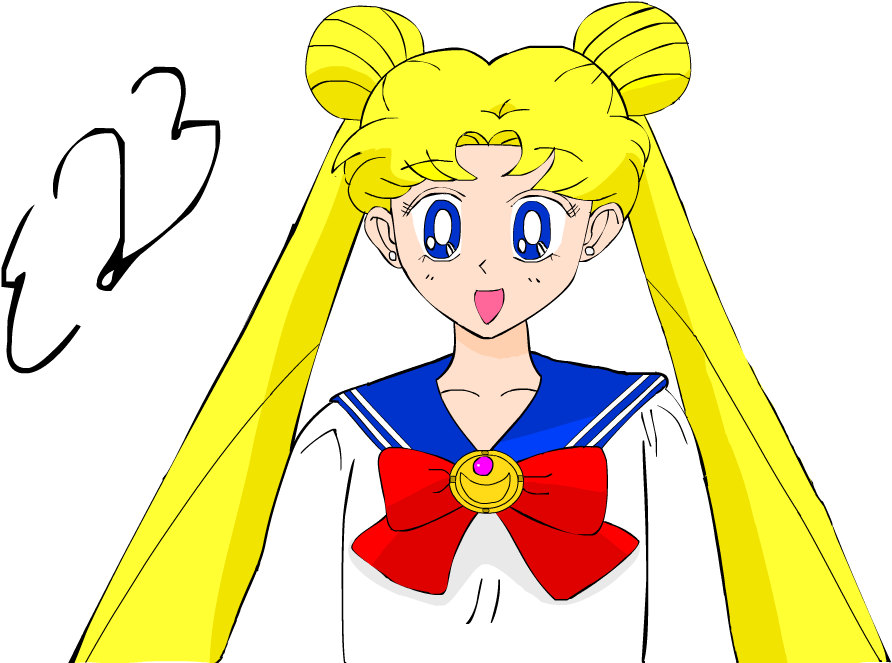 Drawing Of Usagi Tsukino/sailor Moon By Encito23 - Drawing (1024x678)