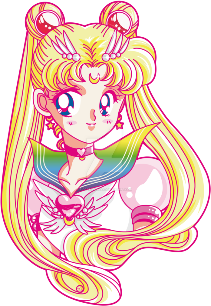 Eternal Sailor Moon By Riccardobacci - Sailor Moon Eternal Naoko Art (763x1046)