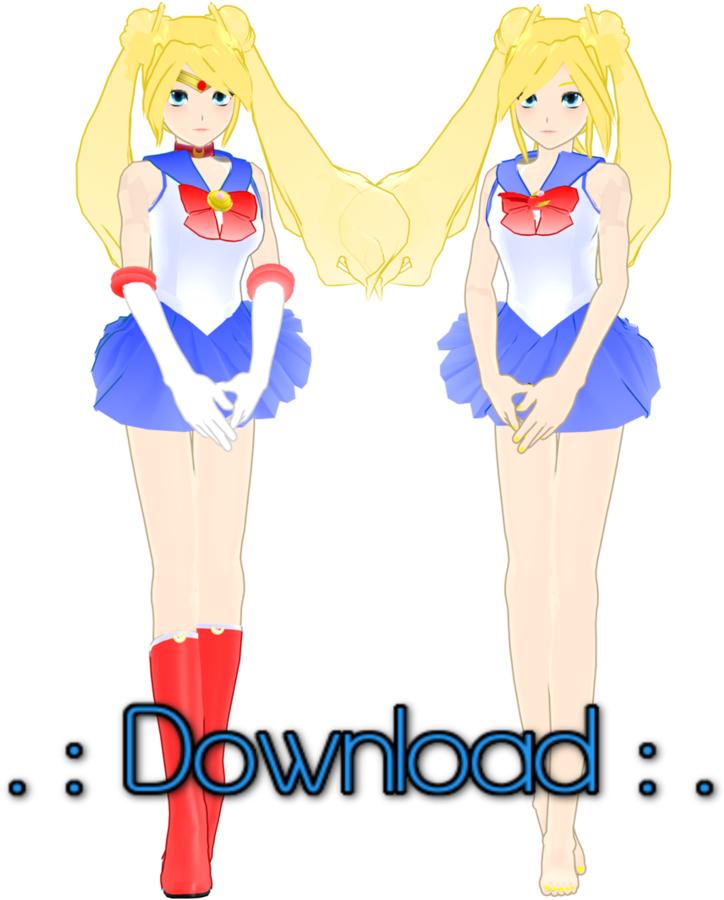 [mmd] Sailor Moon/usagi Tsukino Download By Sailorconfessions - Usagi Tsukino Mmd Model (866x923)