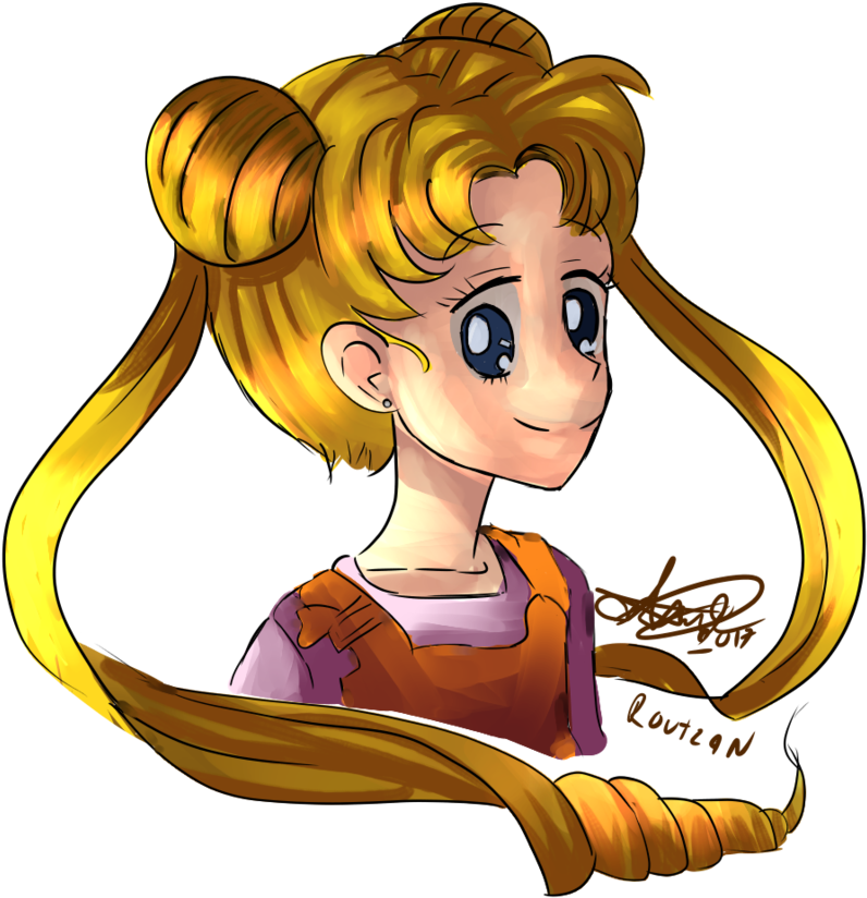 Serena Sailor Moon By Ep2403 - Cartoon (891x896)