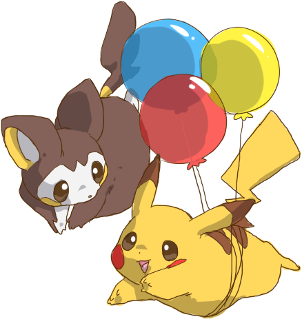 Pikachu Clipart Electric - Pokemon Emolga And Pikachu (470x507)