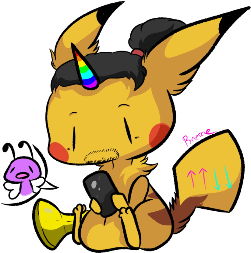 Xavier Woods Pikachu By Myumimon - Cartoon (925x864)