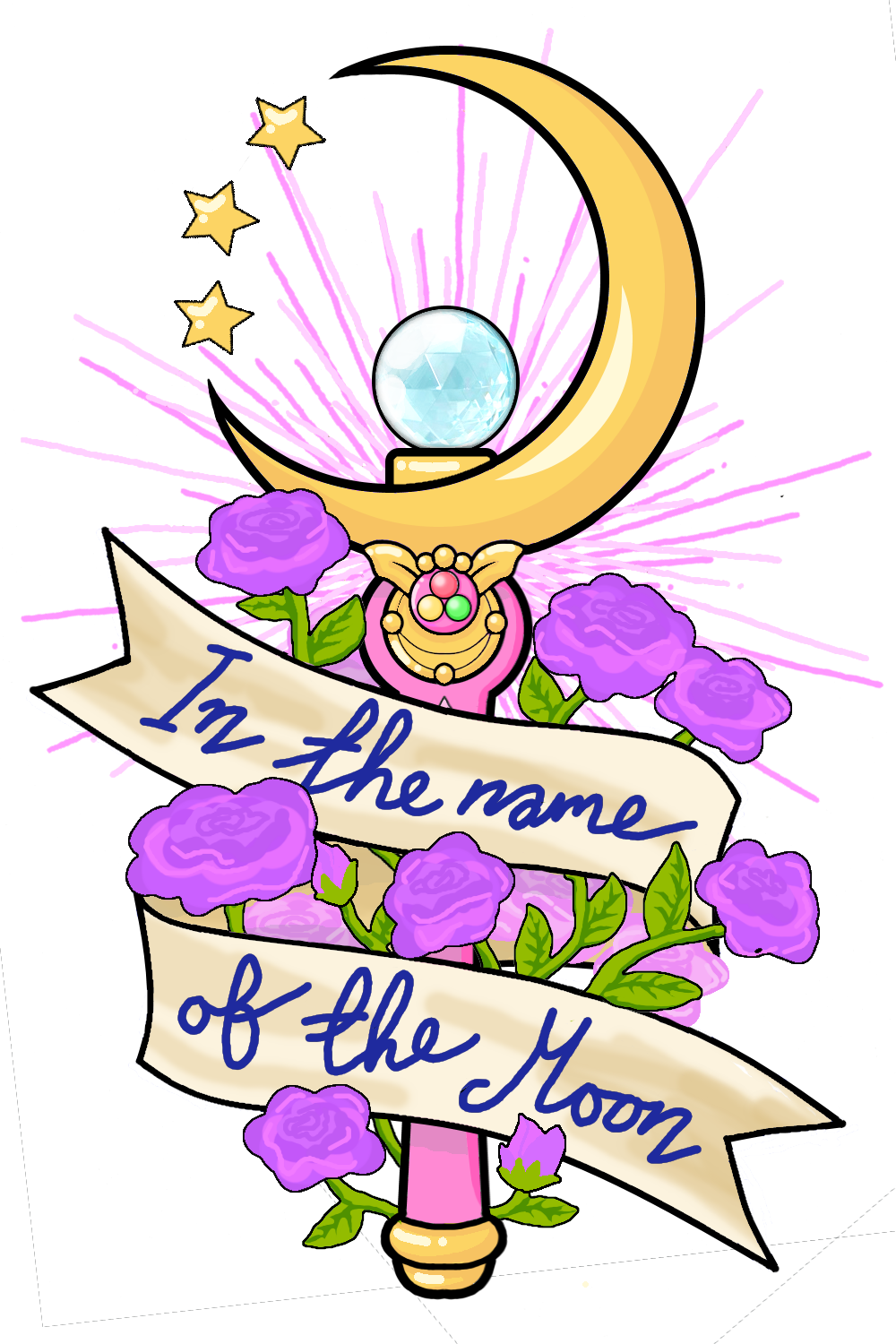 “ If I Were To Get Sailor Moon Themed Thigh Tattoos - Sailor Moon Png Tatoo (1000x1500)