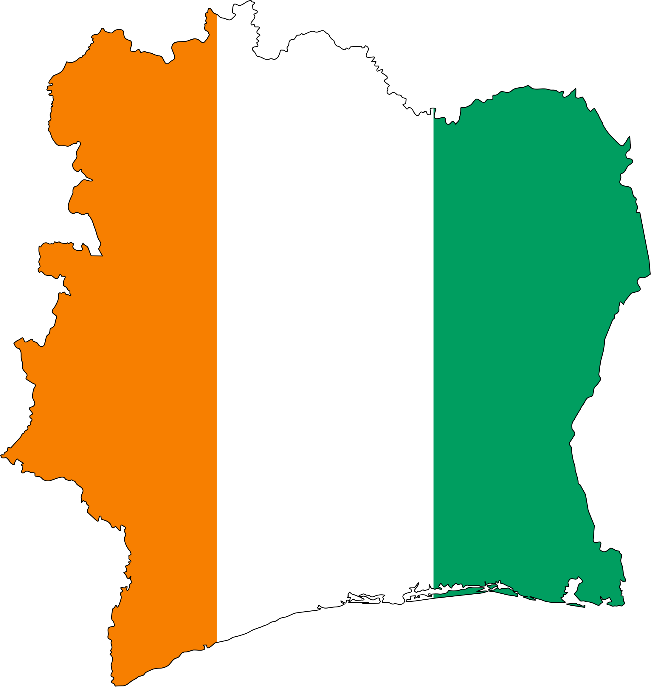 Ivory Coast Pm Resigns, Dissolves Gov't After Poll - Ivory Coast Country Flag (2184x2305)