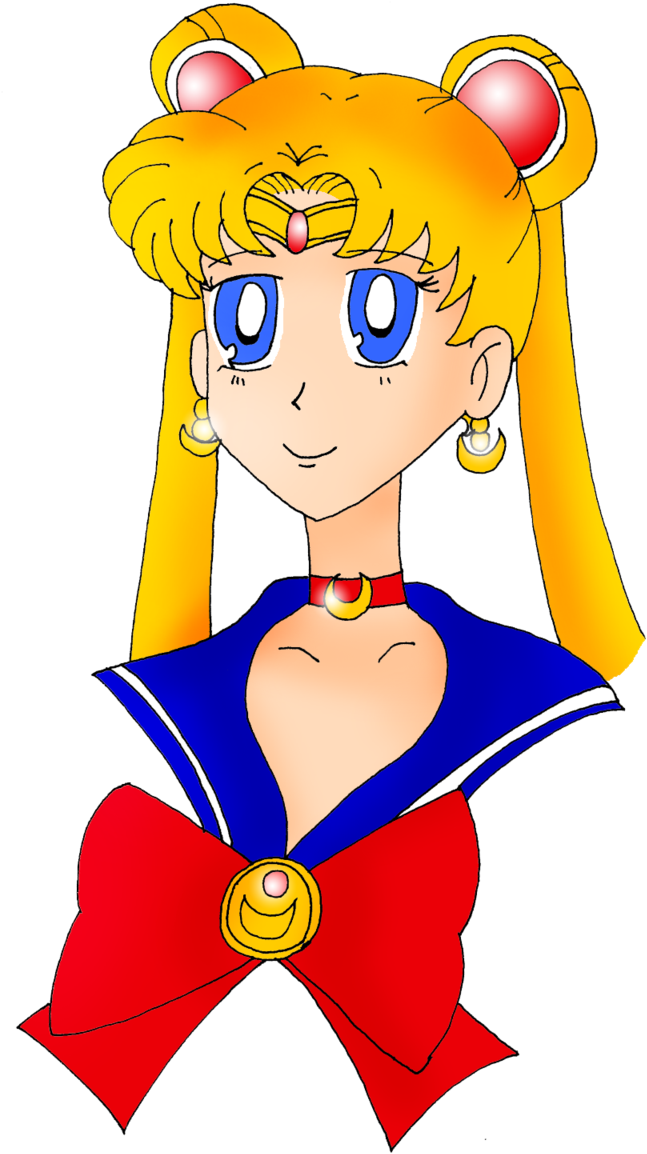 Sailor Moon Close Up By Zefrenchm - Cartoon (665x1200)