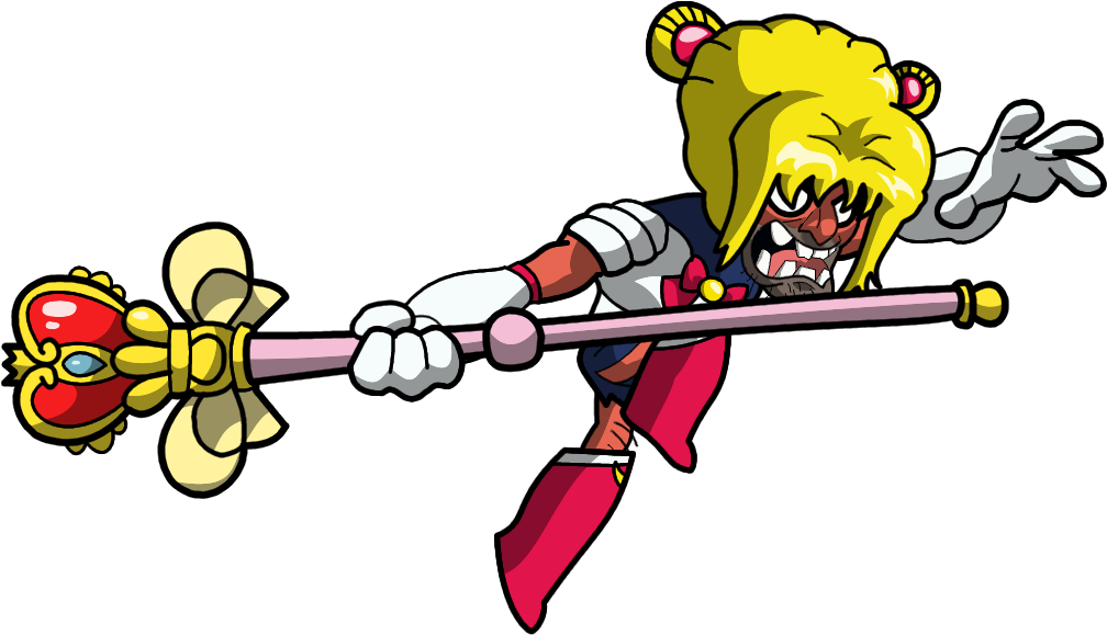 I Challenged Myself To Draw A Sailor Moon Gnash Skin - Brawlhalla Gnash Skins (1017x585)