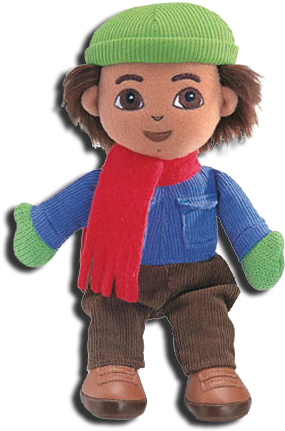 Dora And Deigo Are All Dressed For Christmas In Their - Dora Nick Dolls (294x438)