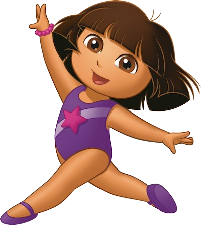 Posted By Kaylor Blakley At - Dora The Explorer Gymnastics (400x446)
