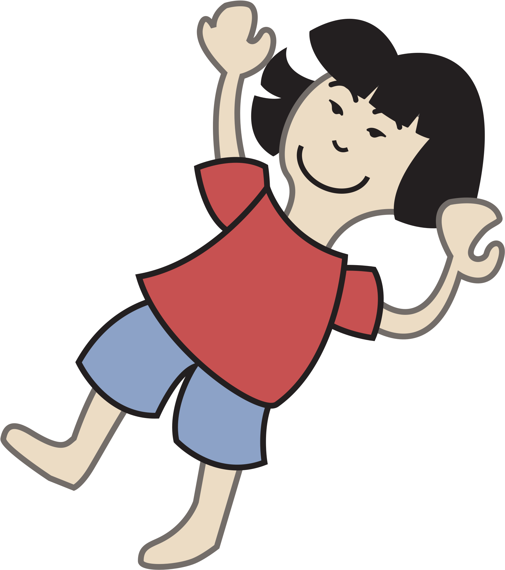 Big Image - Png Clipart Girl Falling (2128x2400)