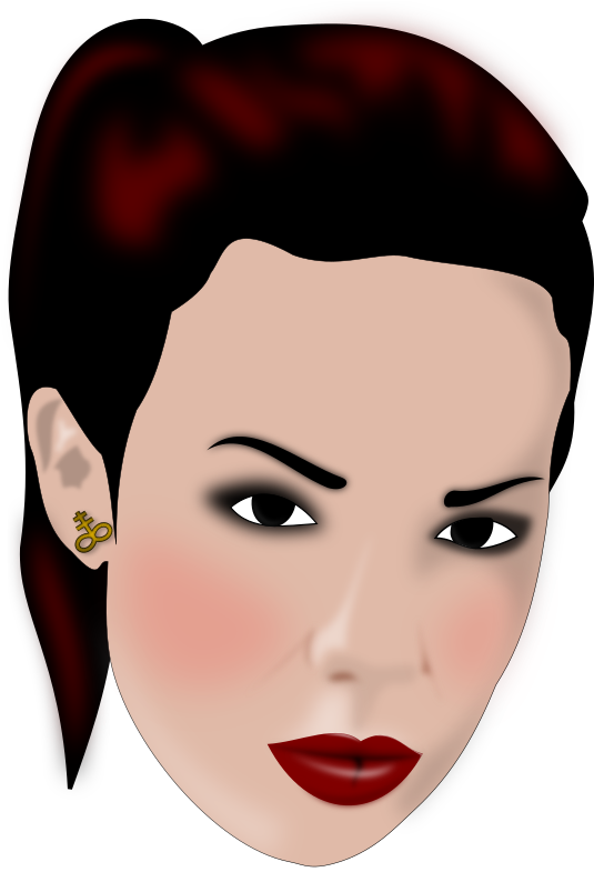 Tete De Femme Woman Clip Art - Tete De Femme Woman Clip Art (1605x2400)