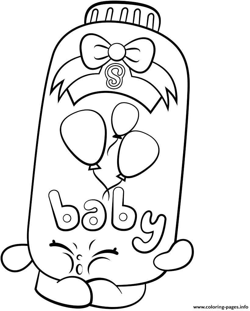 Print Powder Baby Puff Shopkins Season 2 Coloring Pages - Fluffy Baby Shopkins Coloring Pages (1024x1024)