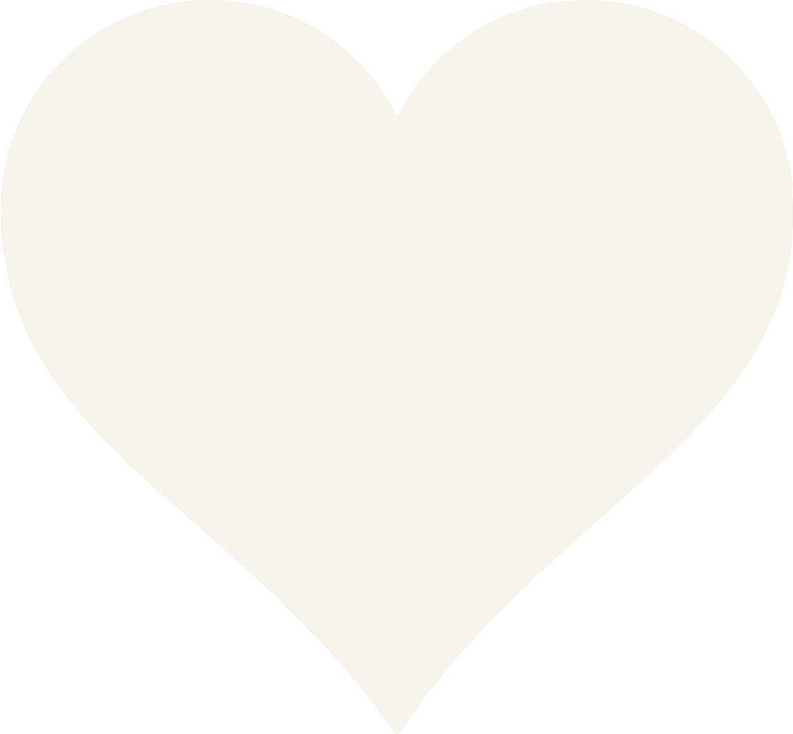 Cream-heart - Big Heart Template Printable (1138x1054)