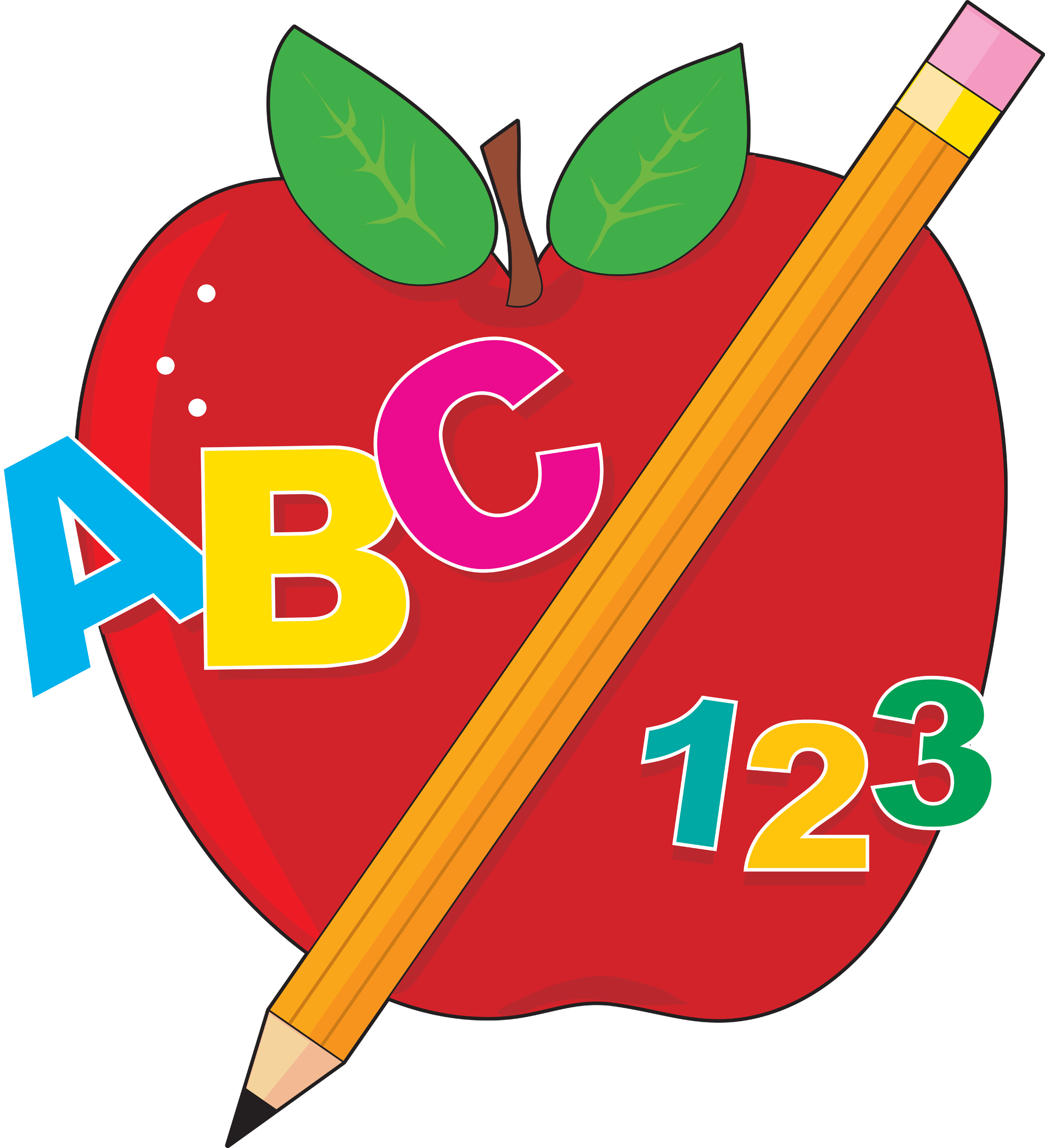 Abc Clipart - My First Year In School! (2185x2400)